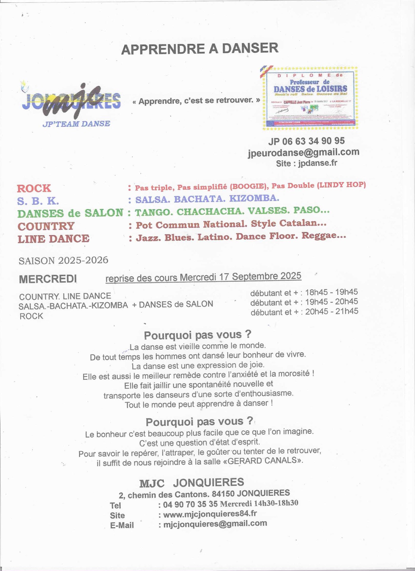 Affiche saison 2025 2026